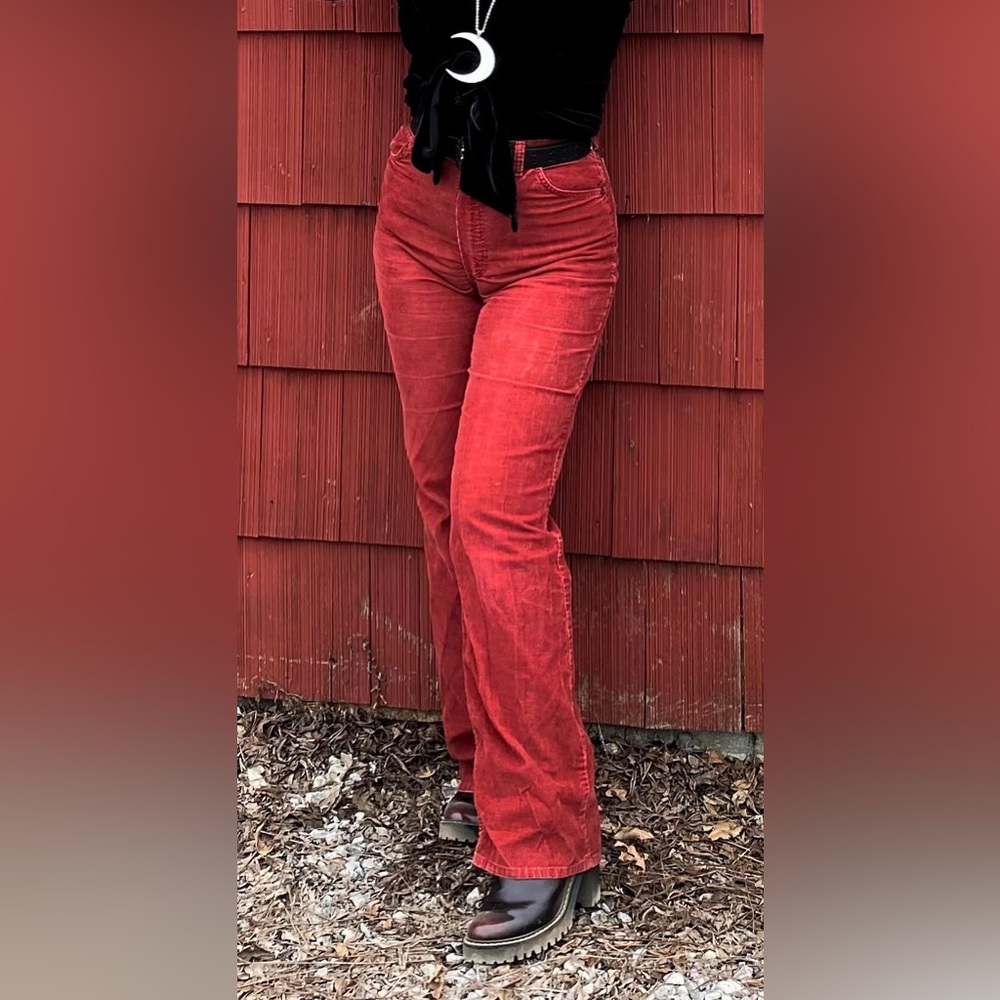 Vintage 70s Wrangler corduroy high waisted kick flares